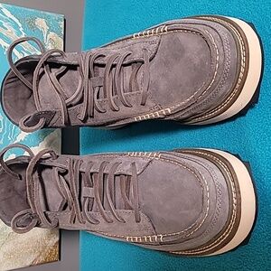 Clark's ClarkHill Mid Dark Grey Suede Boots